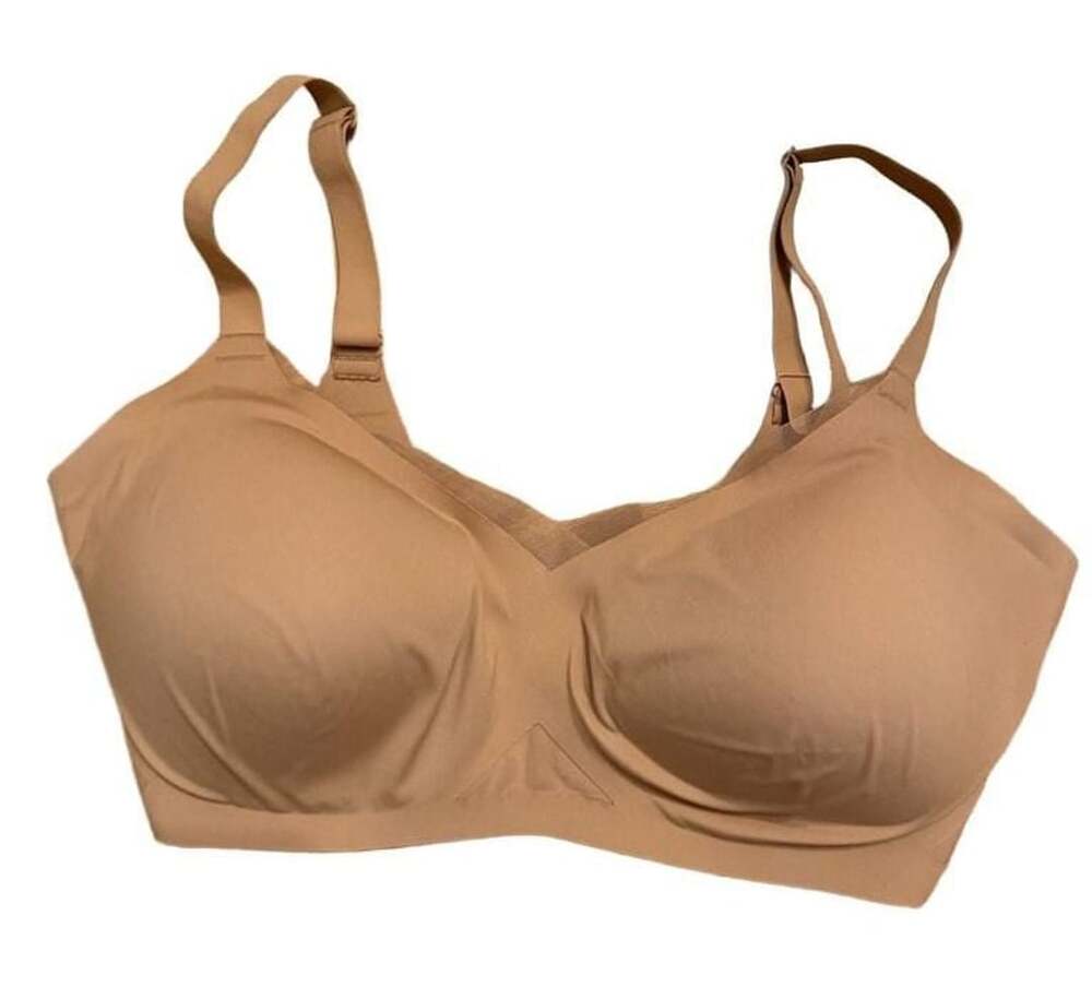 Honeylove Crossover Wireless Bra Size M++ Sand